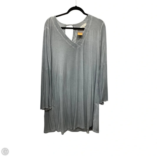 Top Long Sleeve By Umgee In Blue, Size: Xl