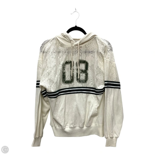 Sweatshirt Hoodie By Bdg In Cream, Size: S
