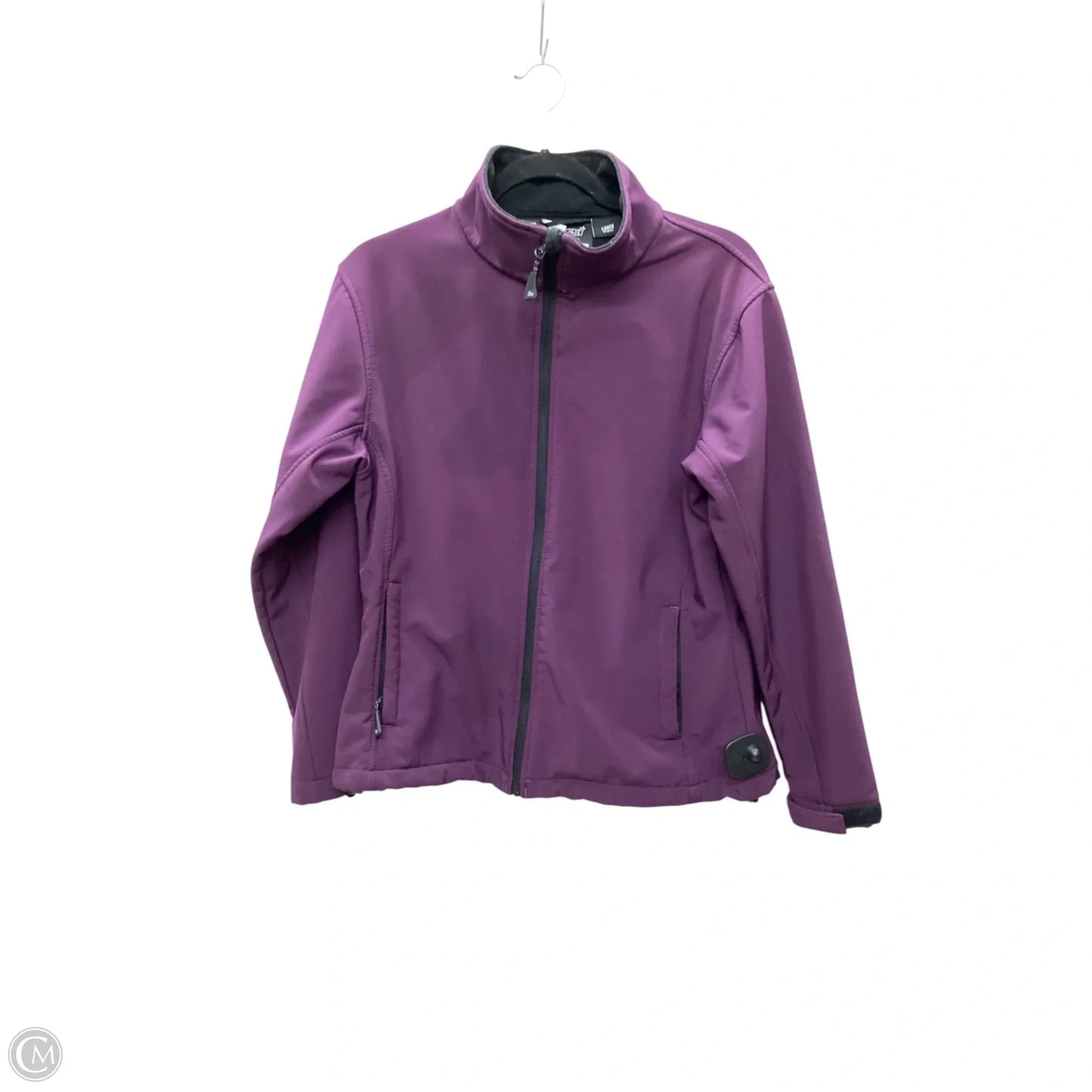 Jacket Fleece By Clothes Mentor In Purple, Size: L