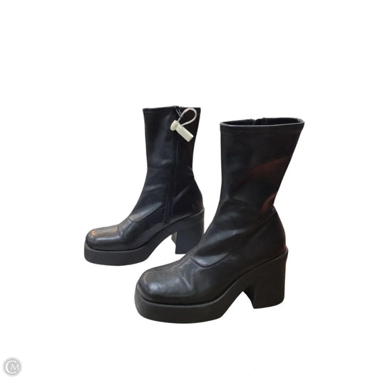Boots Ankle Heels By Steve Madden In Black, Size: 7