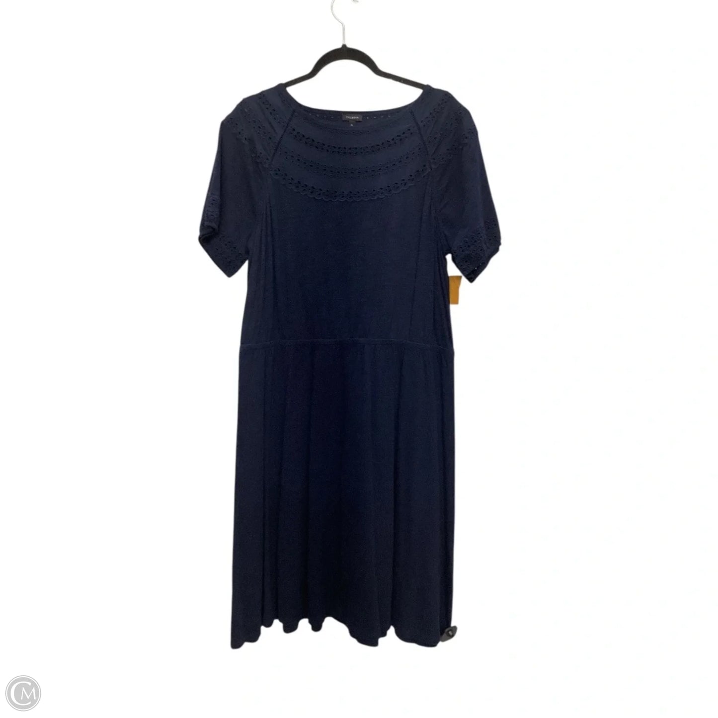 Dress Casual Midi By Talbots In Navy, Size: Xl