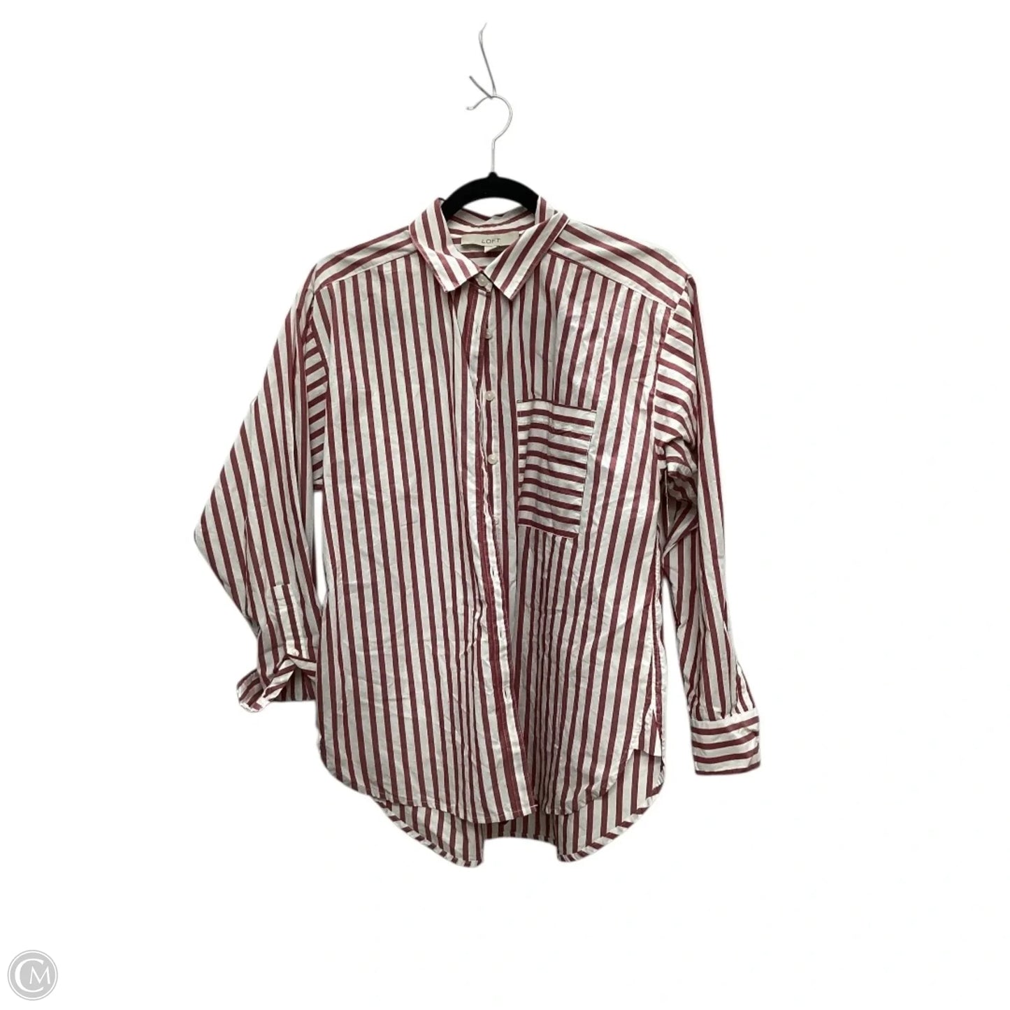 Top Long Sleeve By Loft In Red, Size: Xs