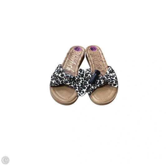 Sandals Heels Wedge By Blowfish In Brown, Size: 8.5