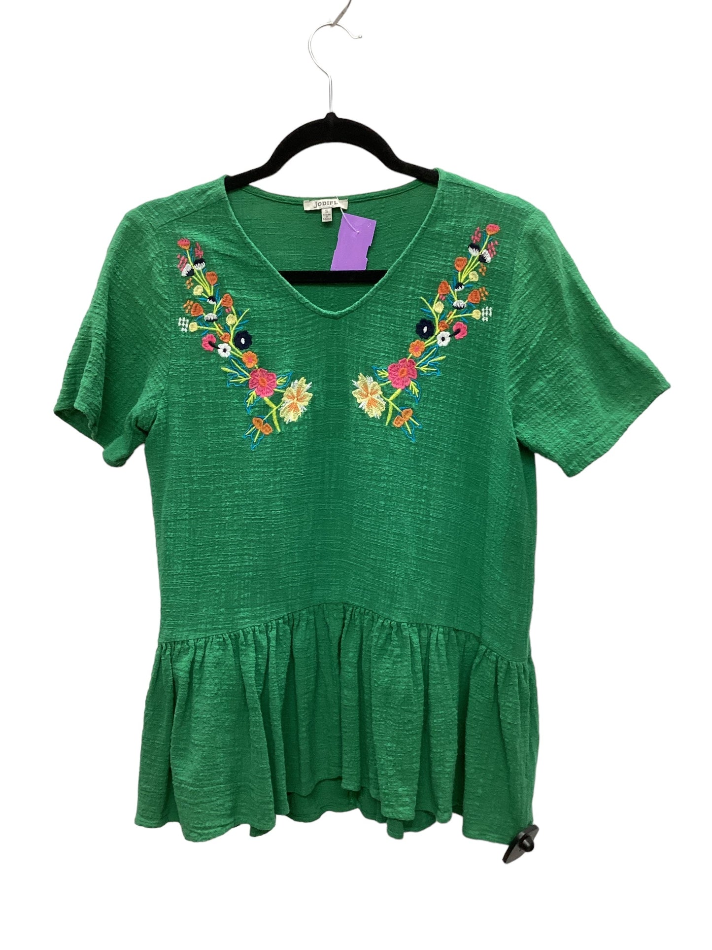 Green Top Short Sleeve Jodifl, Size S