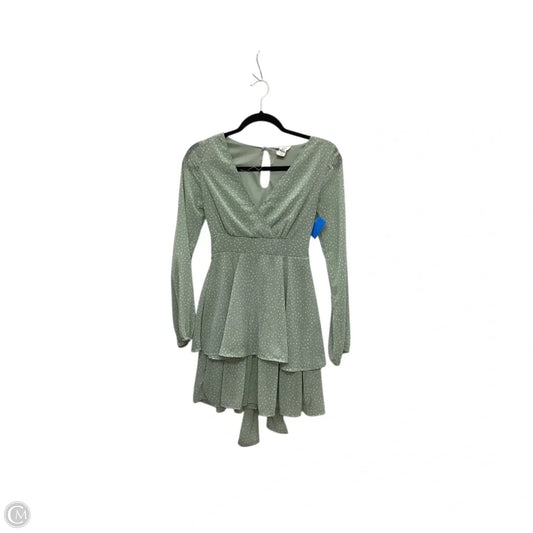 Dress Casual Short By Japna In Green, Size: Xs