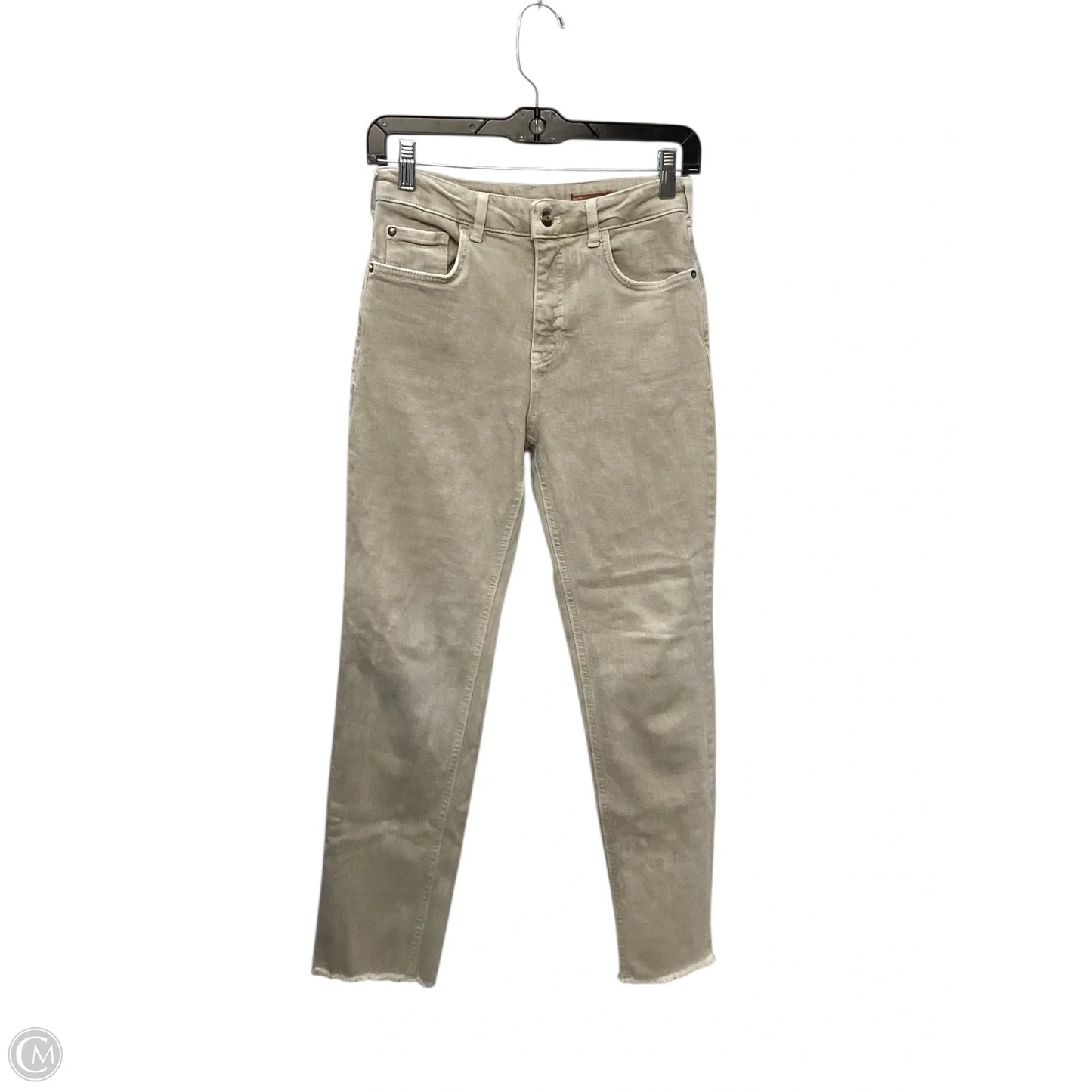 Jeans Straight By Pilcro In Tan, Size: 2