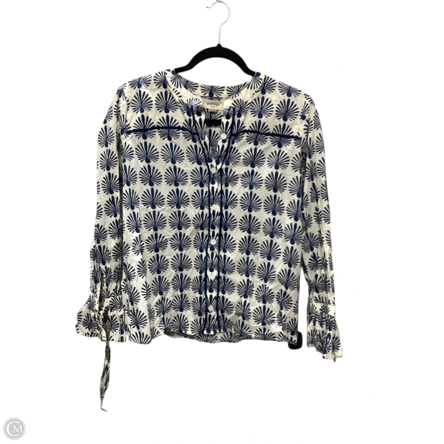 Top Long Sleeve By Porridge In Blue, Size: S