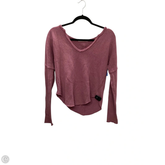 Top Long Sleeve By We The Free In Purple, Size: S