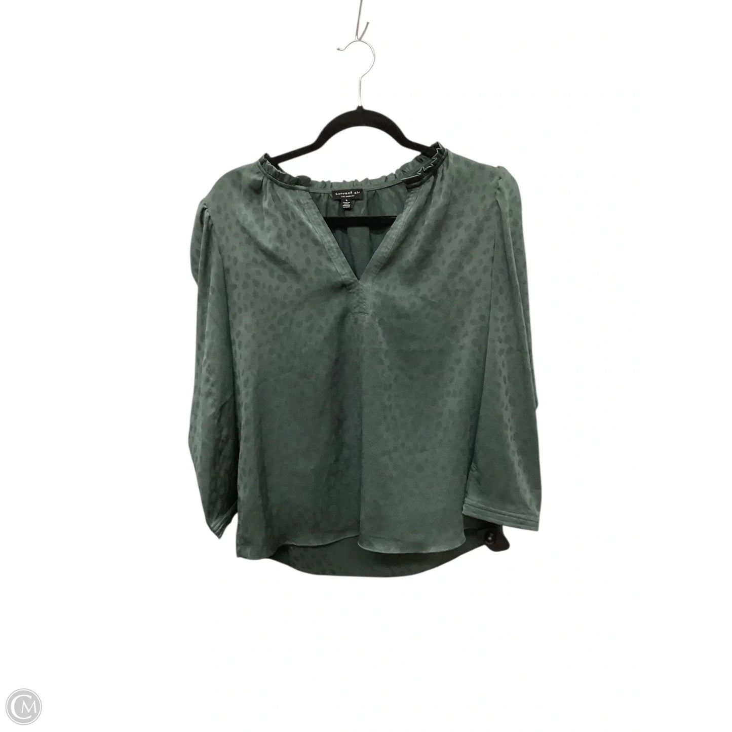 Top Long Sleeve By Current Air In Green, Size: S