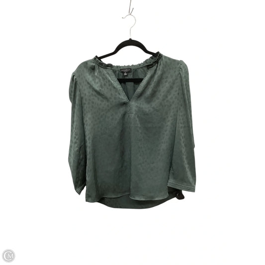 Top Long Sleeve By Current Air In Green, Size: S