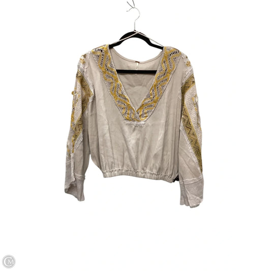 Top Long Sleeve By Free People In Multi-colored, Size: M