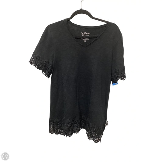 Top Short Sleeve By Chicos In Black, Size: M