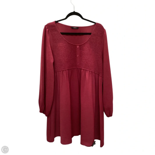 Dress Casual Short By Dokotoo In Red, Size: Xl