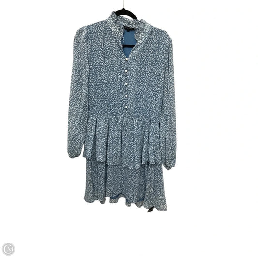 Dress Casual Midi By Clothes Mentor In Blue, Size: L