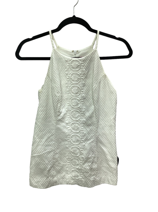 White Top Sleeveless Lilly Pulitzer, Size 0