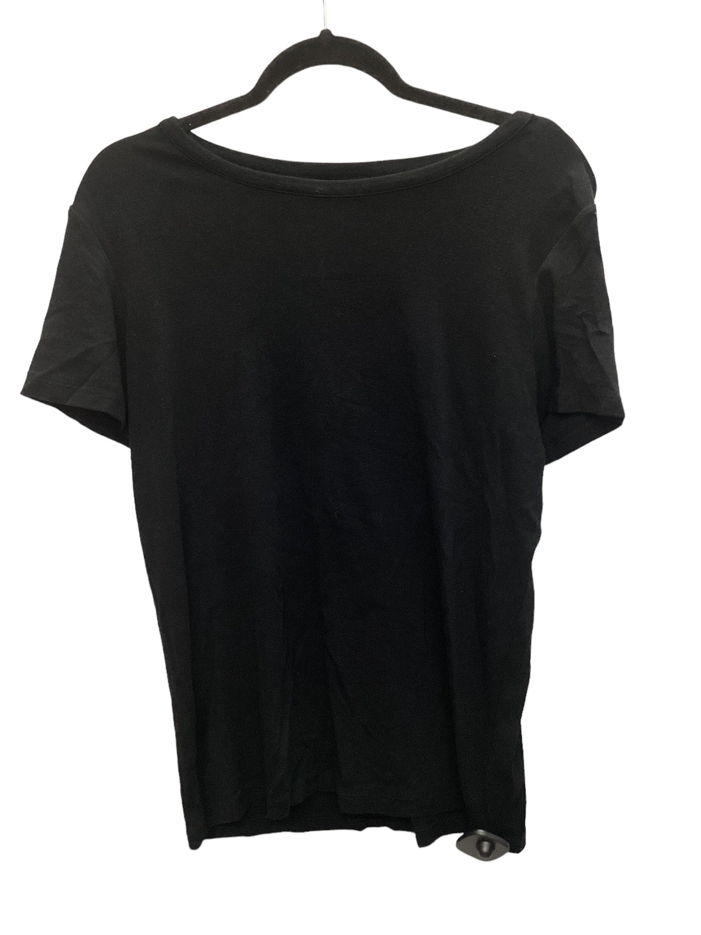 Black Top Short Sleeve Basic Jones And Co, Size Xl