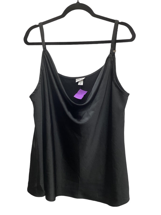 Black Top Sleeveless Ava & Viv, Size 2x