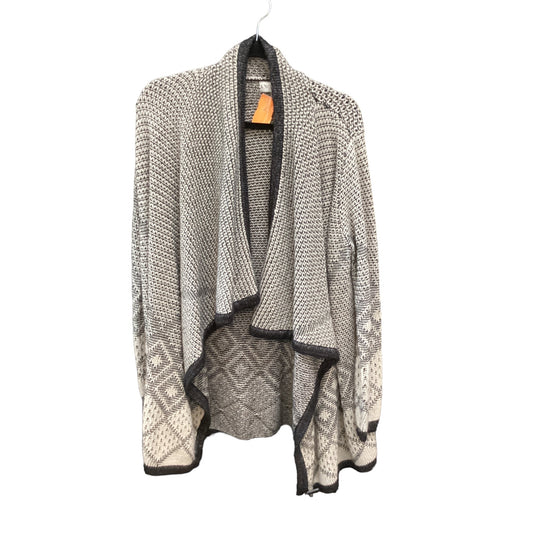 Sweater Cardigan By Knox Rose In Black Cream, Size: L