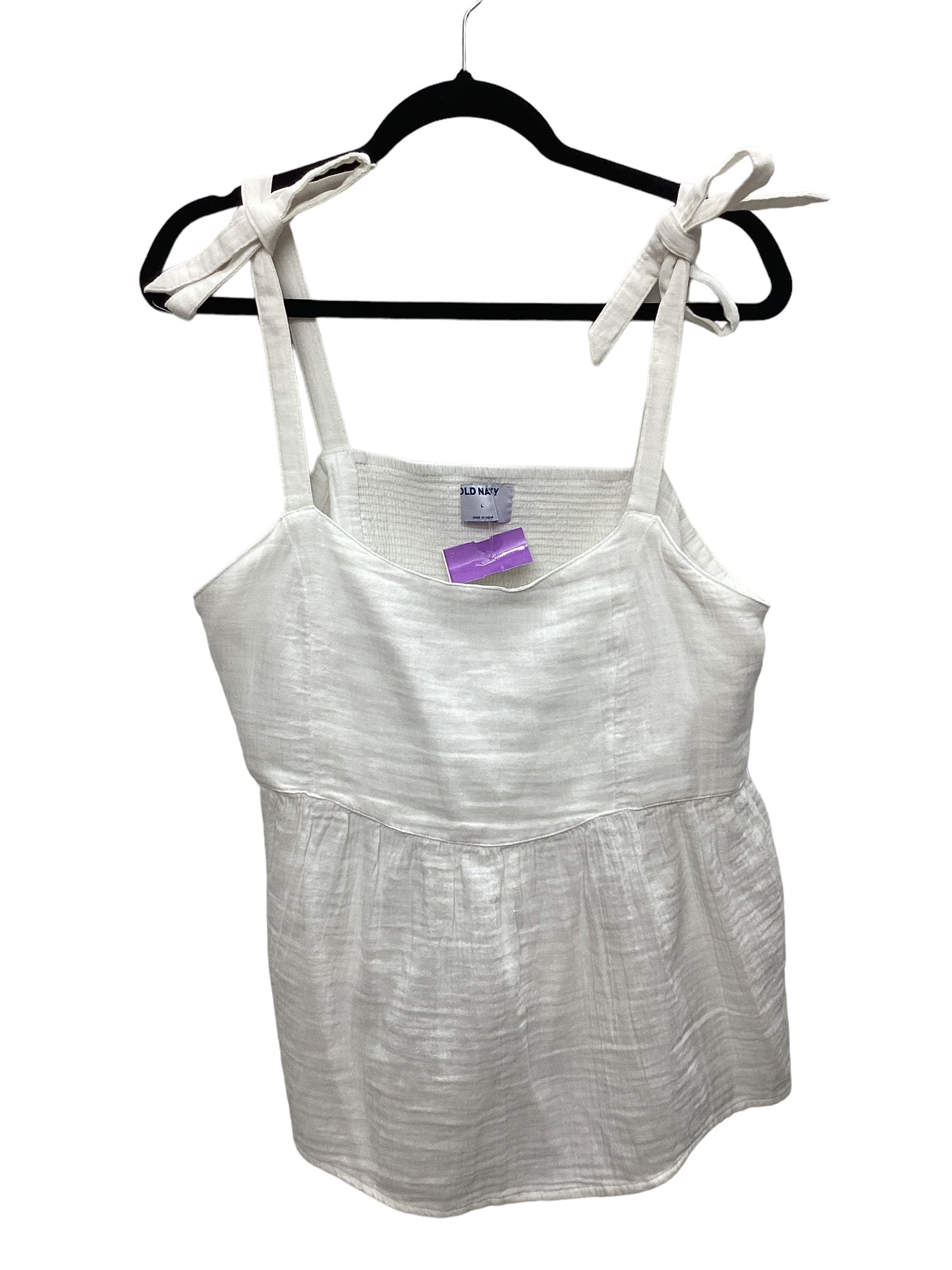 White Top Sleeveless Old Navy, Size L