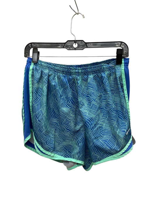 Athletic Shorts By Nike Apparel In Blue & Green, Size: L