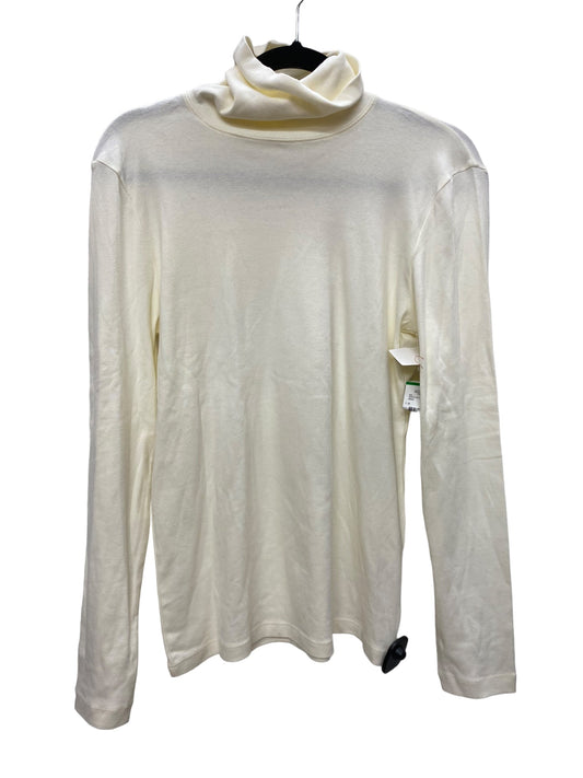 Cream Top Long Sleeve Jones New York, Size L