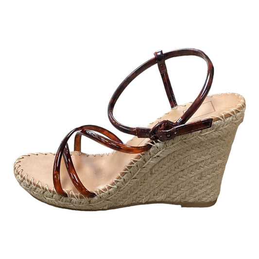 Sandals Heels Wedge By Dolce Vita In Brown, Size: 8.5