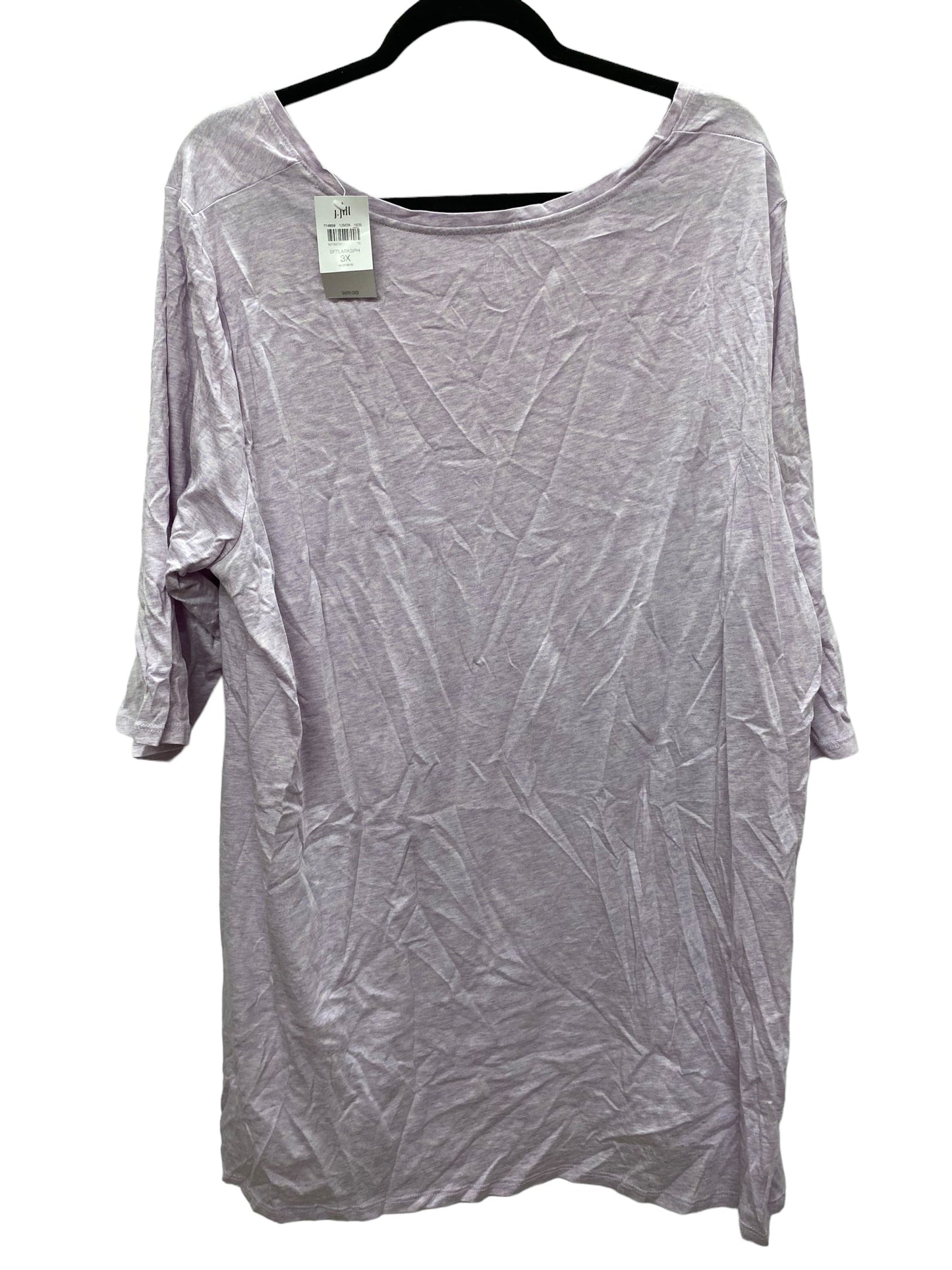 Top Short Sleeve By Pure Jill In Purple, Size: 3x