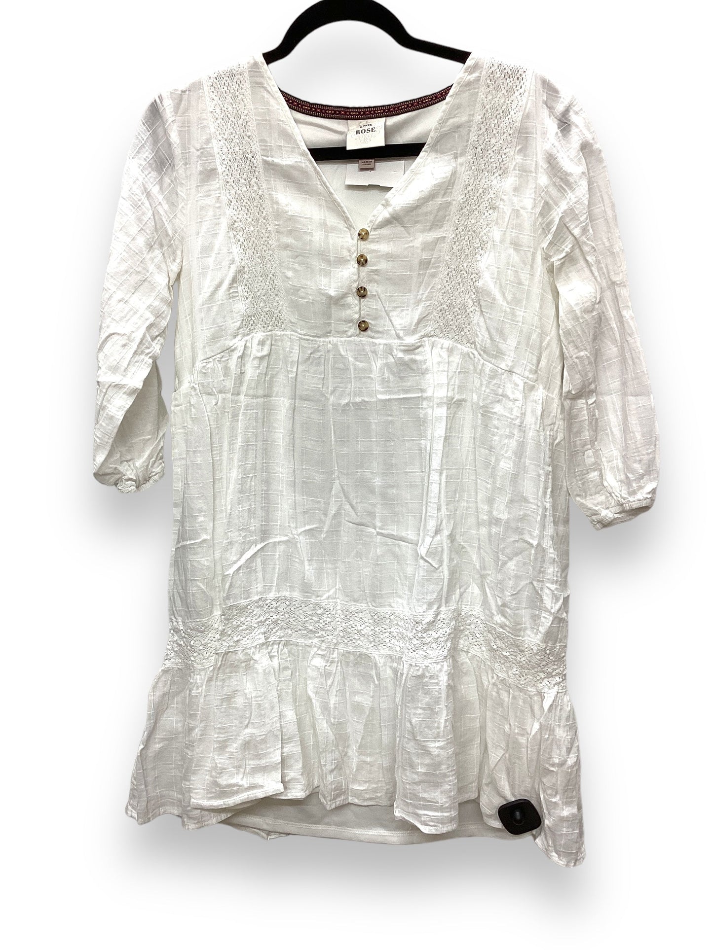 Dress Casual Short By Knox Rose In White, Size: M