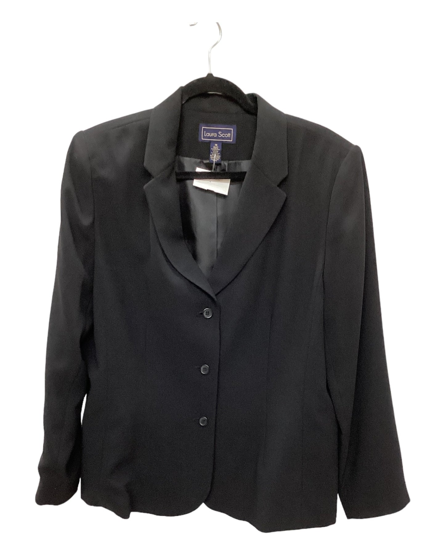 Blazer By Laura Scott In Black, Size: 1x