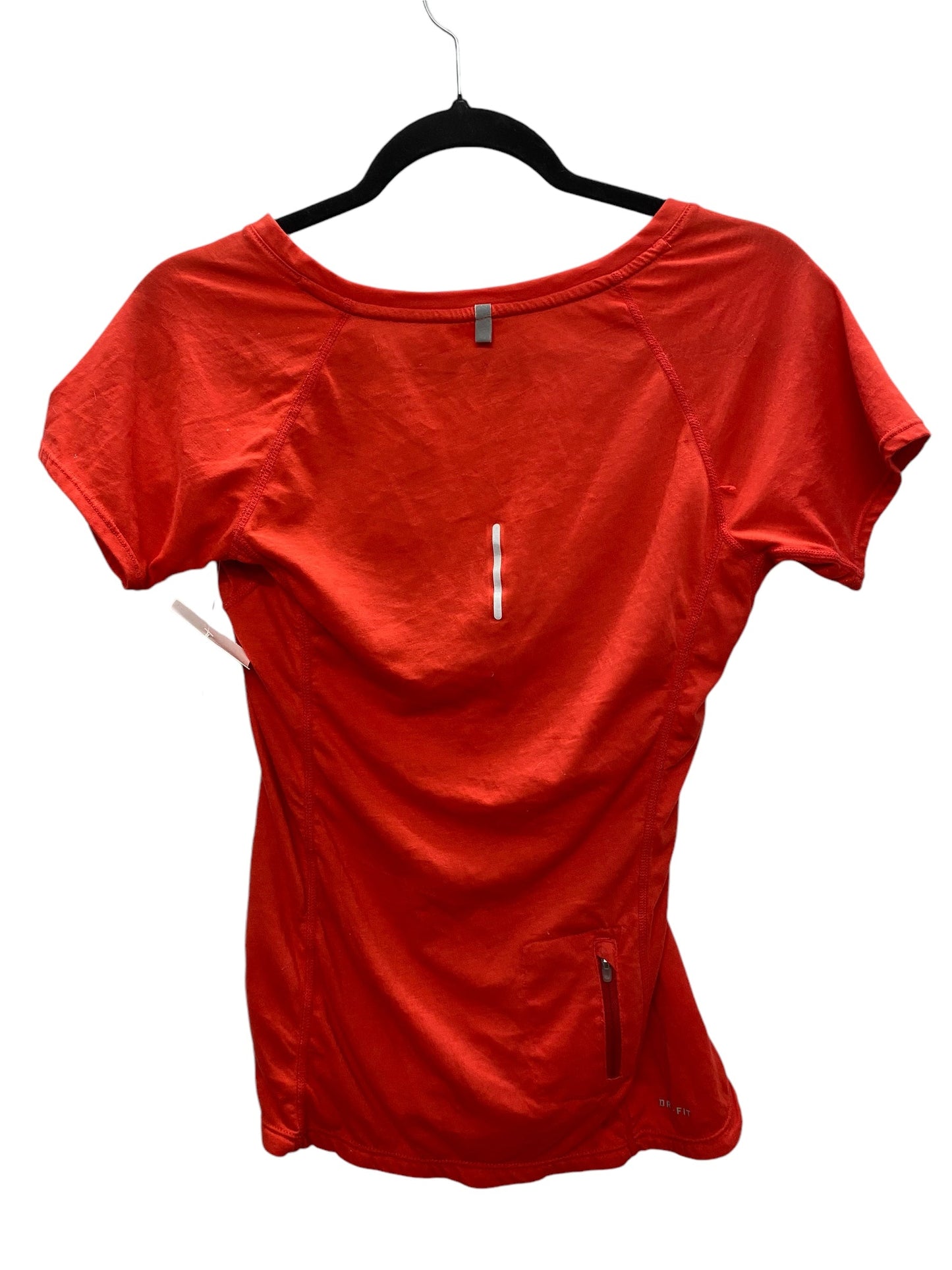 Athletic Top Short Sleeve By Nike Apparel In Red, Size: S