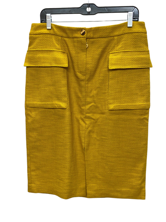 Skirt Midi By Chicos In Yellow, Size: M