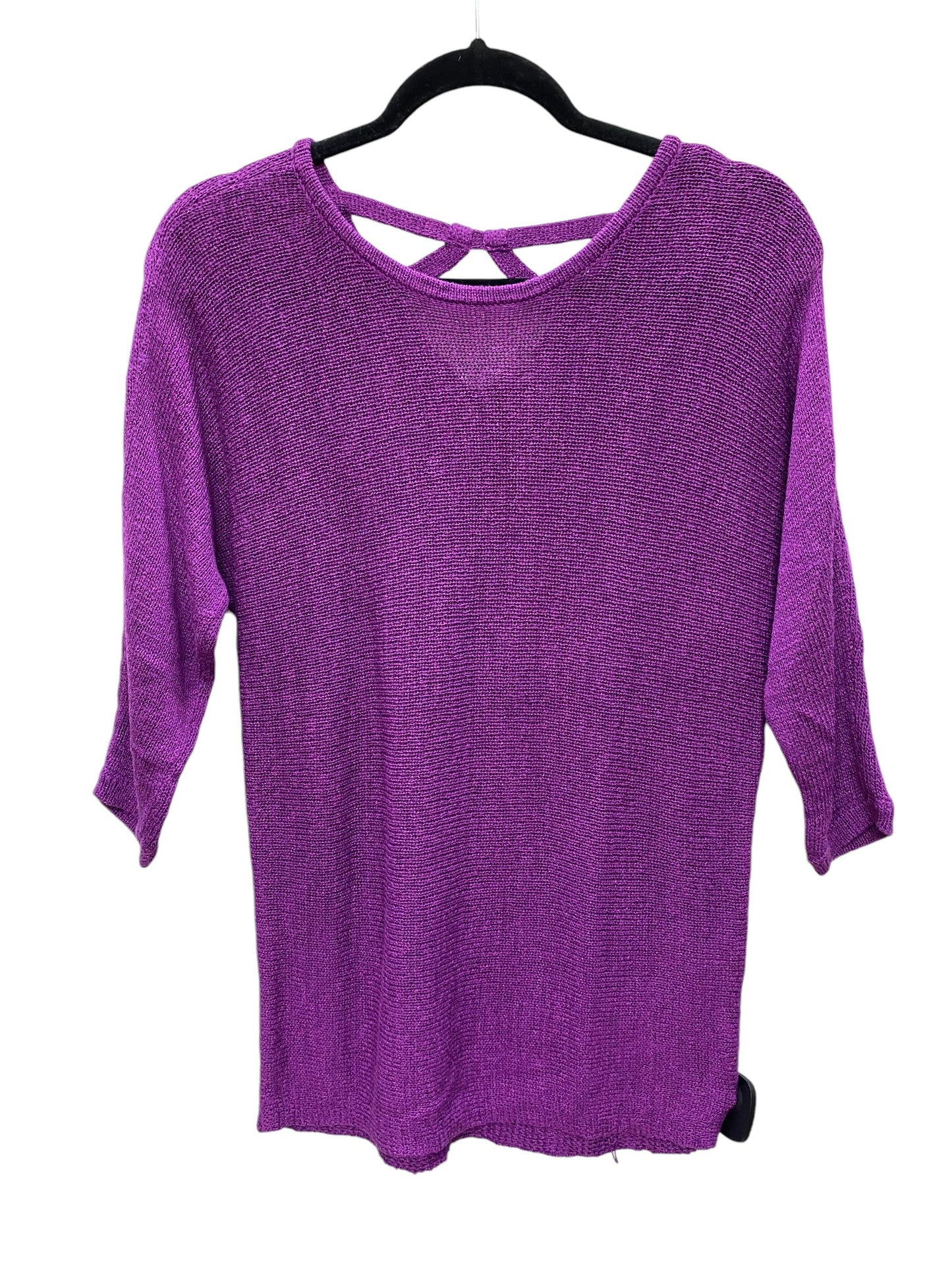 Sweater By Chicos In Purple, Size: S