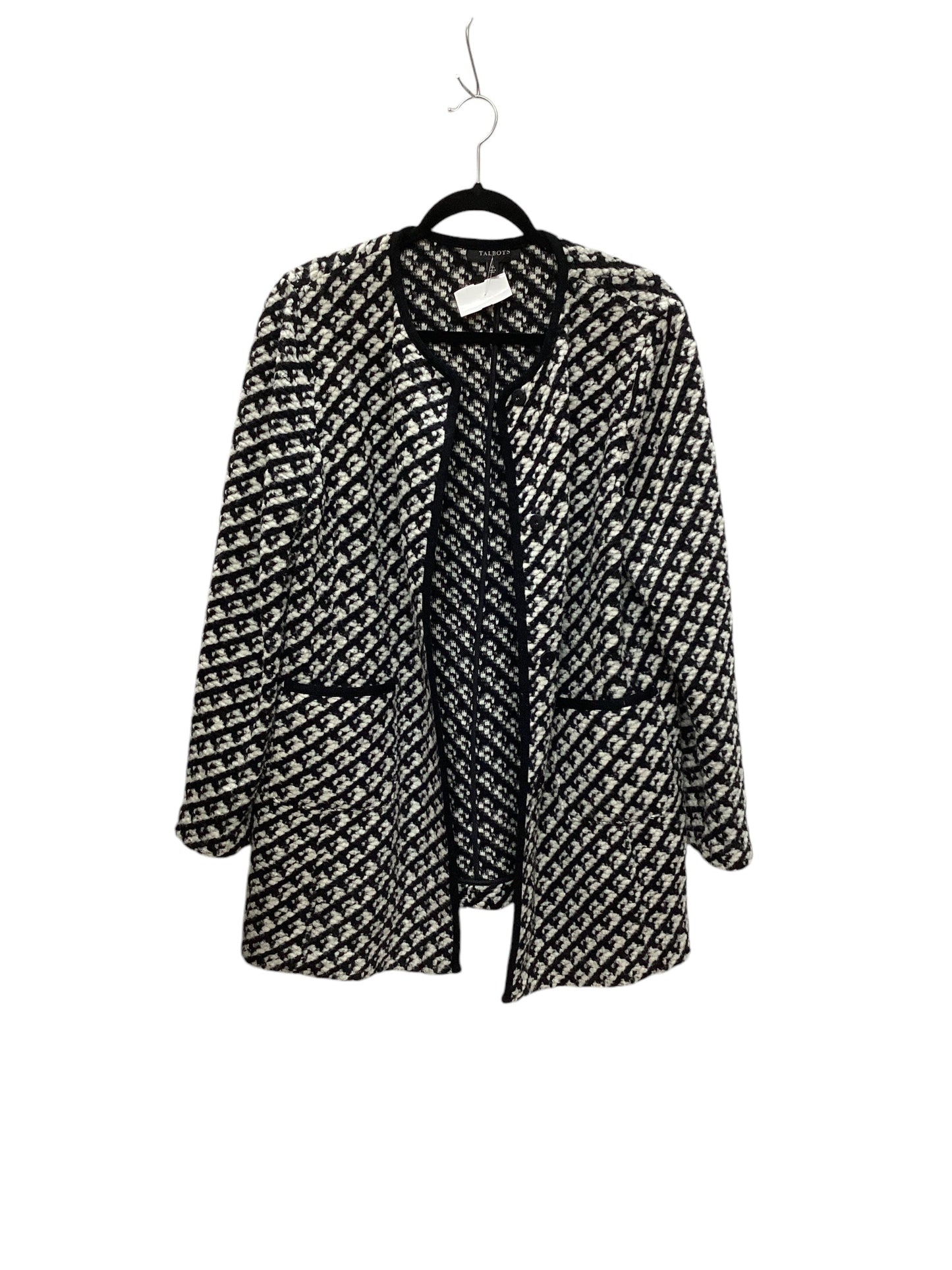 Coat Other By Talbots In Black & White, Size: Xl