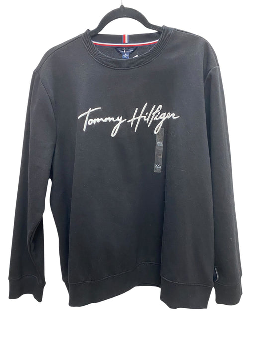 Sweatshirt Crewneck By Tommy Hilfiger In Black, Size: 2x