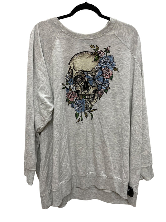 Top Long Sleeve By Torrid In Grey, Size: 4