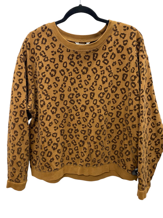 Top Long Sleeve By Time And Tru In Brown, Size: M