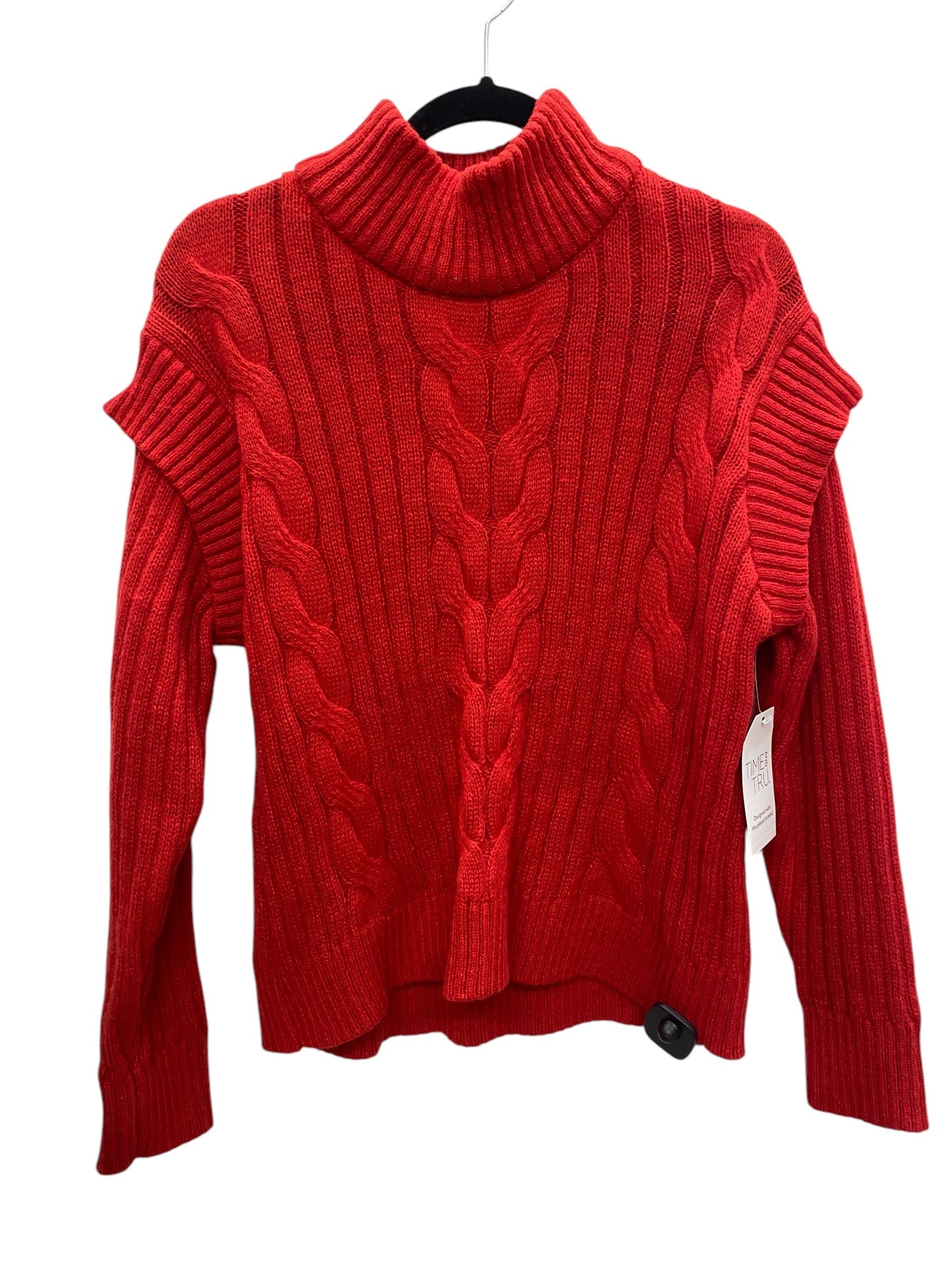 Sweater By Time And Tru In Red, Size: M