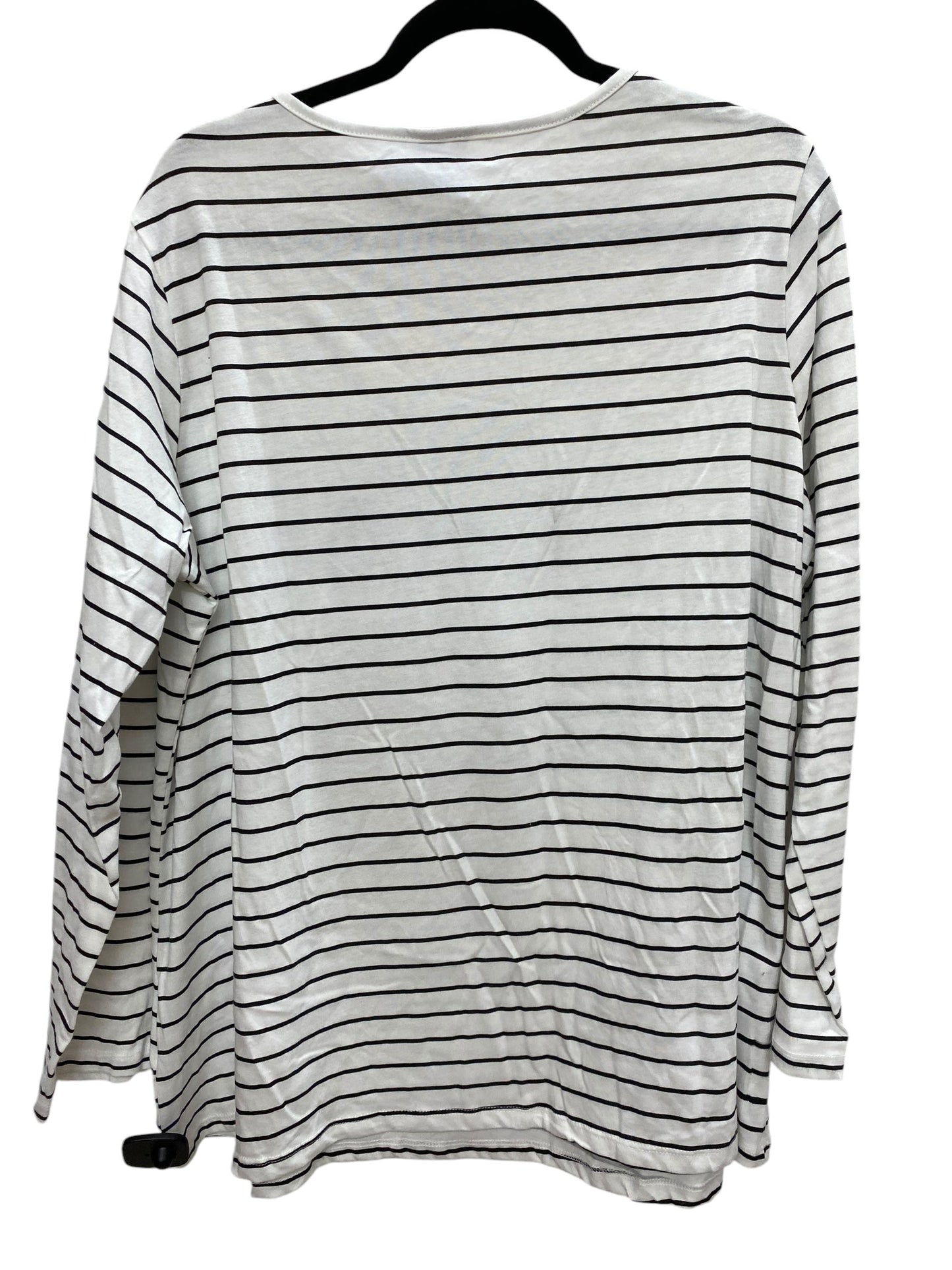 Top Long Sleeve By Cato In Striped Pattern, Size: 1x