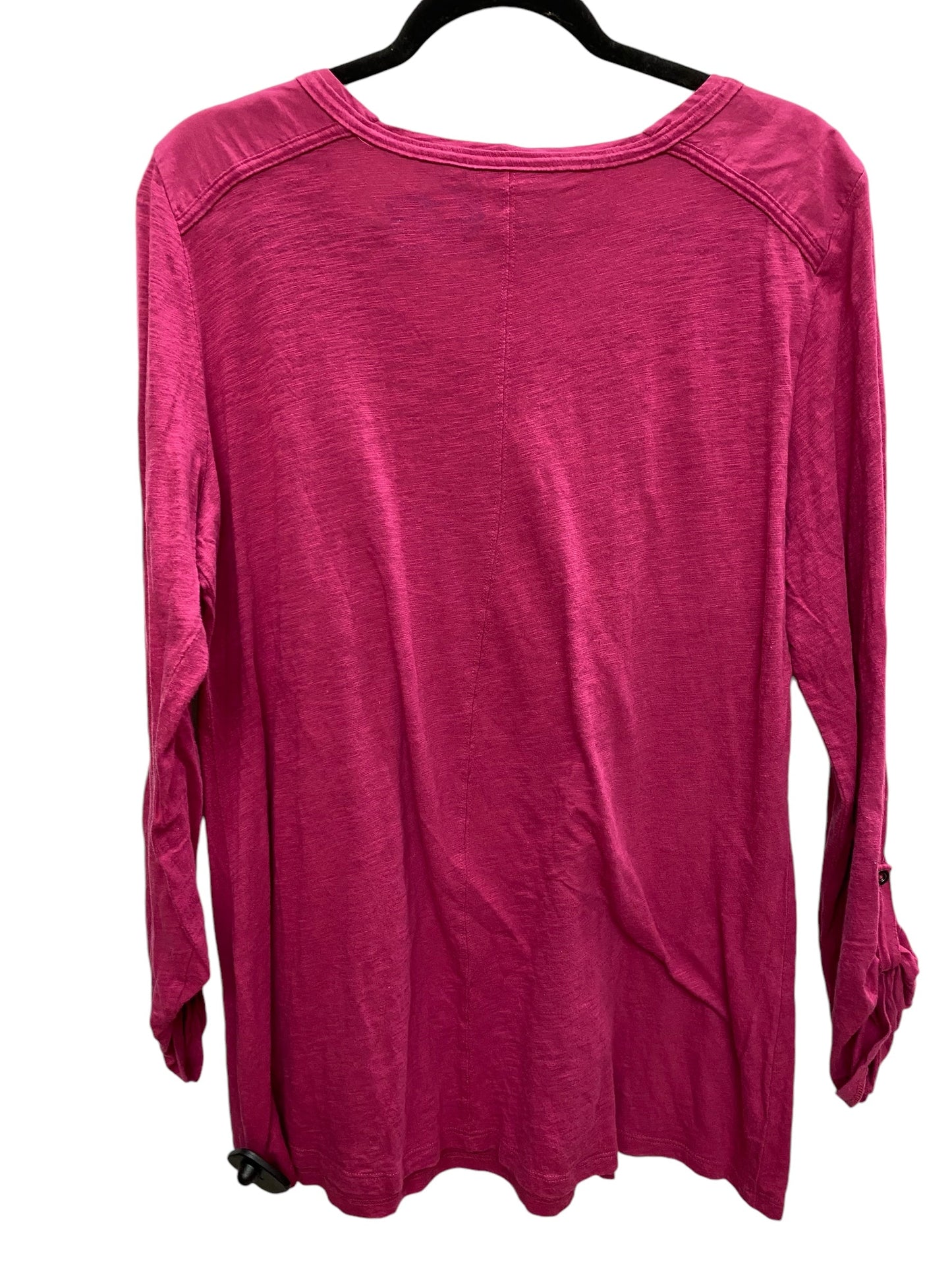 Top Long Sleeve By Style And Company In Pink, Size: Xl