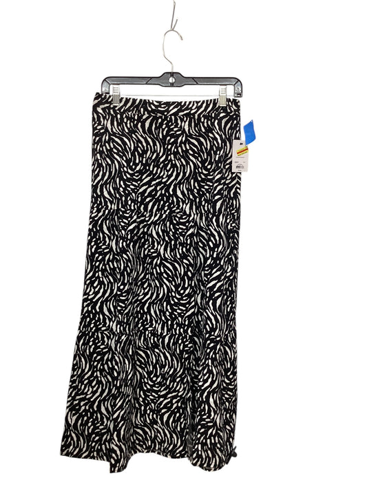 Skirt Midi By Nine West In Black & White, Size: S