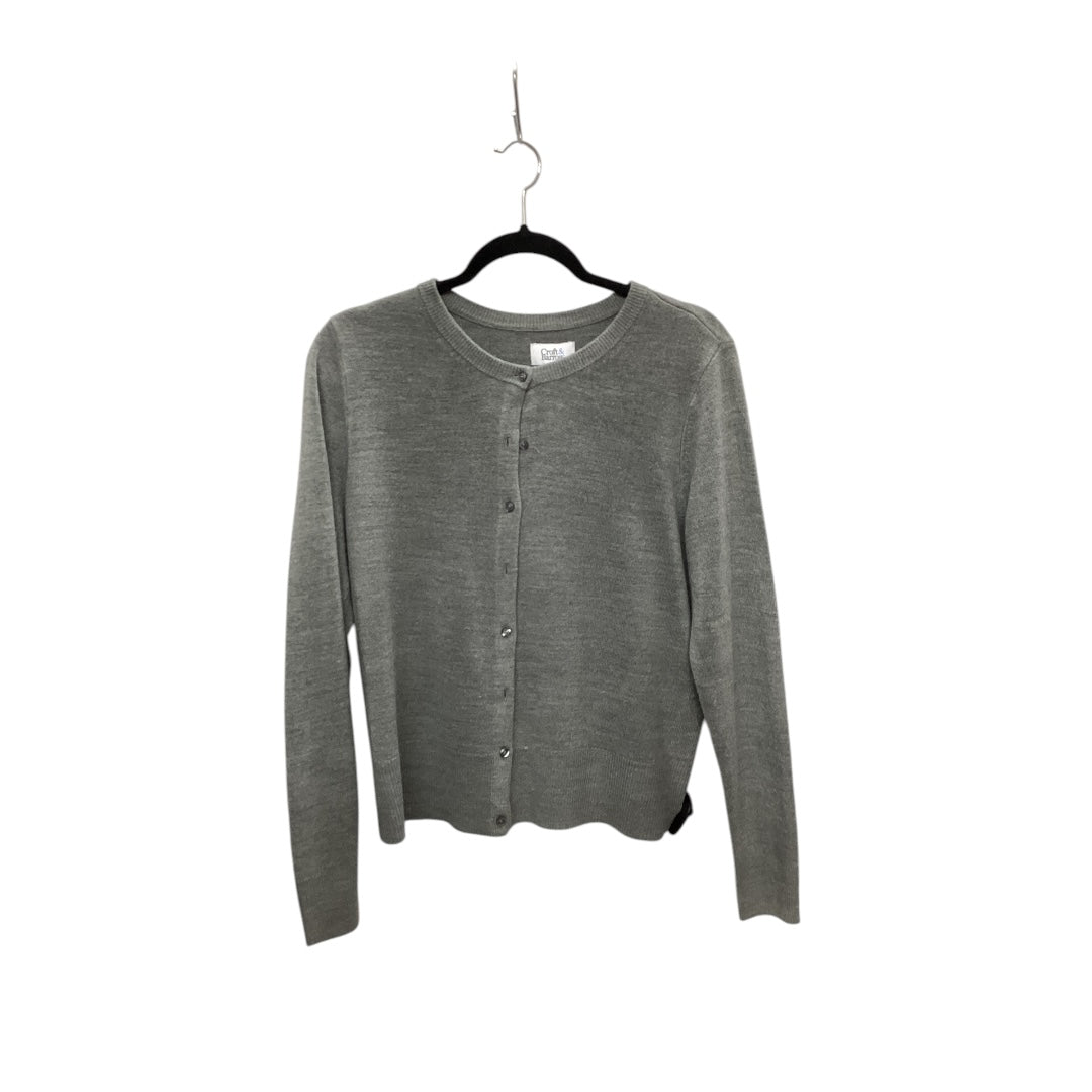 Sweater Cardigan By Croft And Barrow In Grey, Size: M