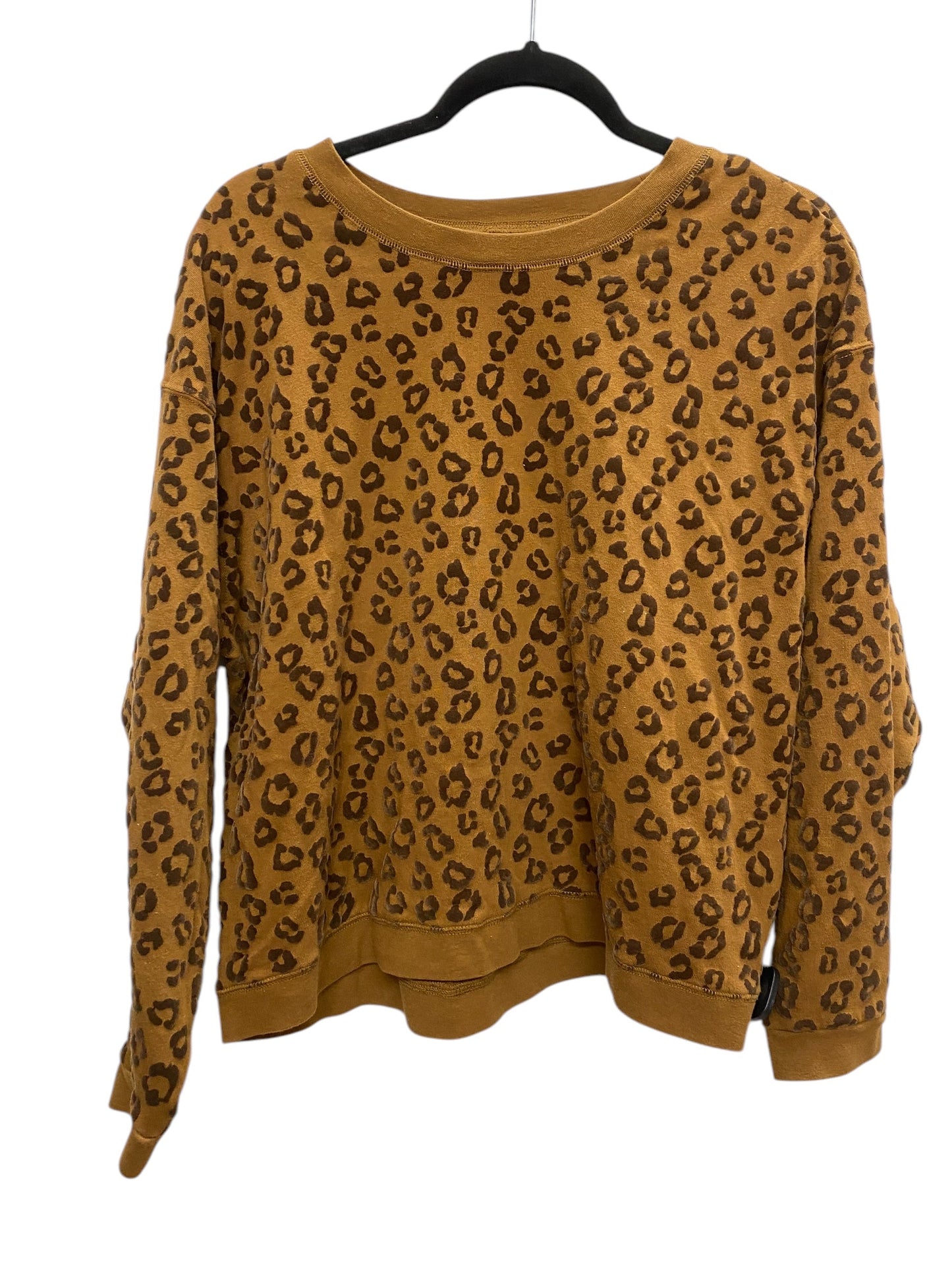 Sweatshirt Crewneck By Time And Tru In Brown, Size: M