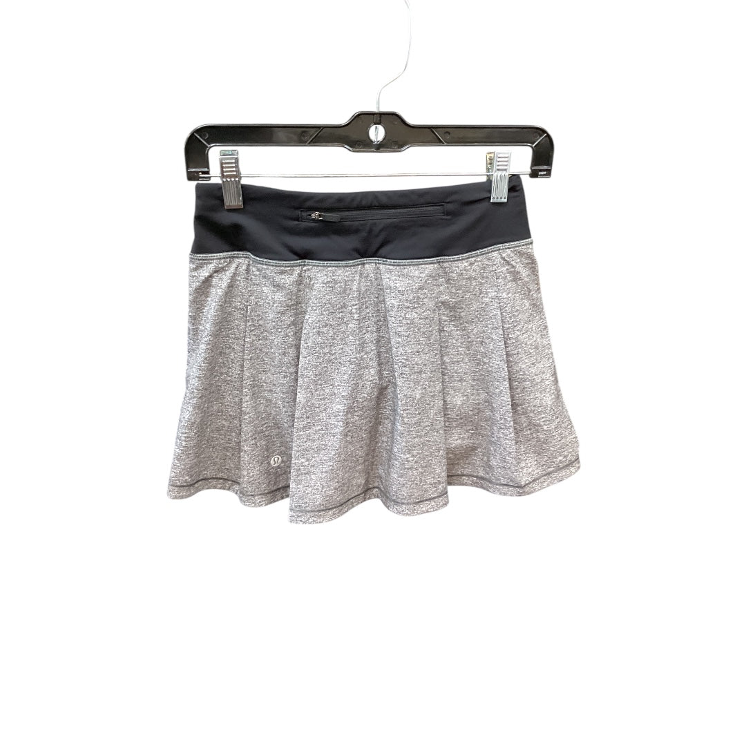 Athletic Skirt By Lululemon In Grey, Size: 2