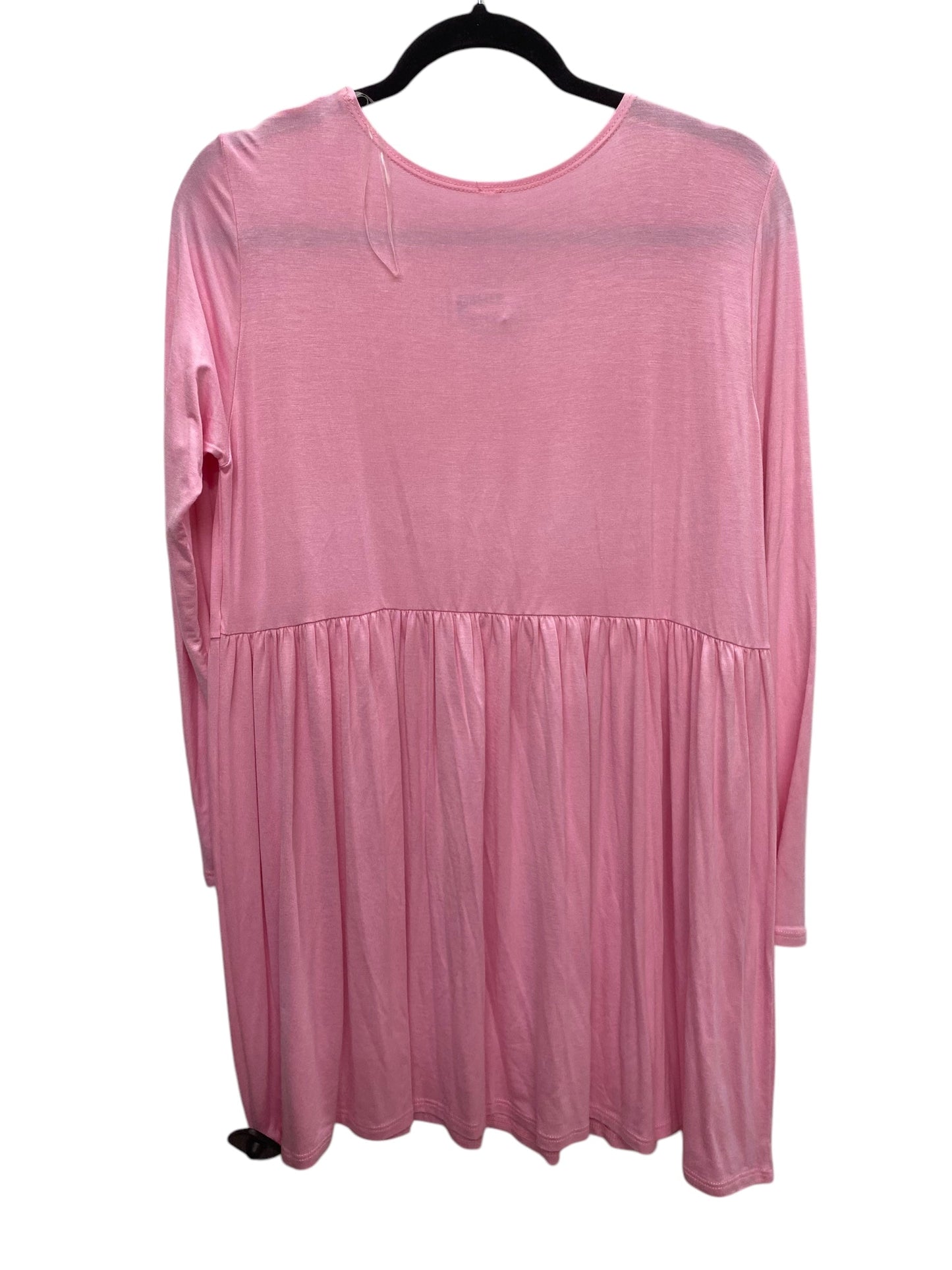 Dress Casual Short By Azules In Pink, Size: M