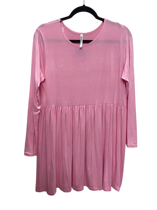 Dress Casual Short By Azules In Pink, Size: M