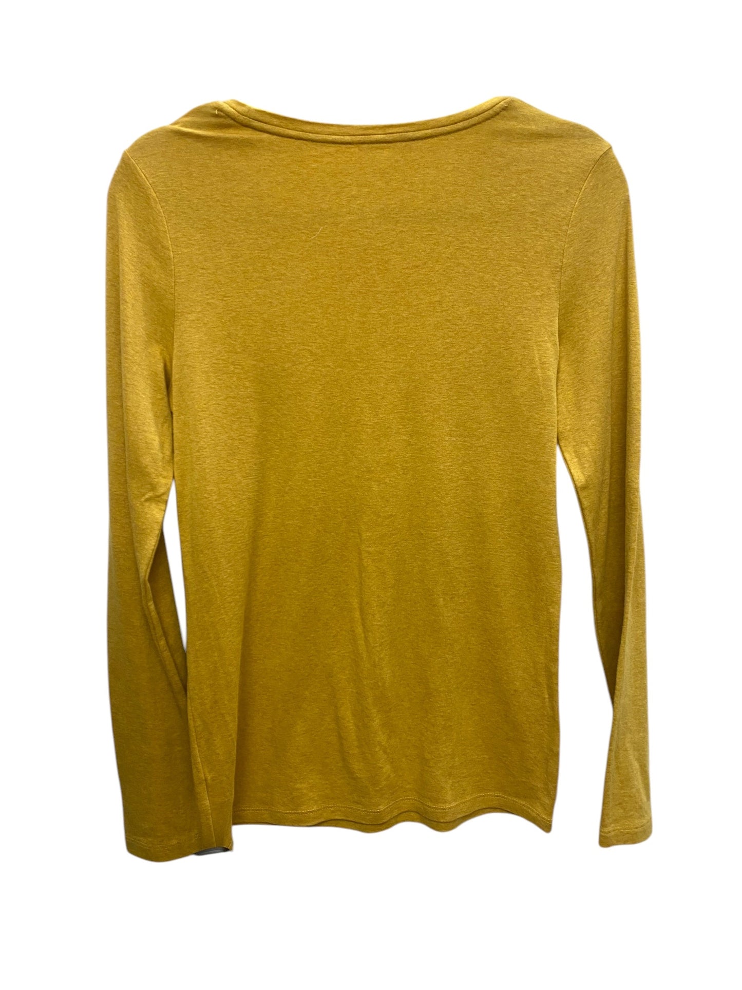 Top Long Sleeve Basic By A New Day In Yellow, Size: M