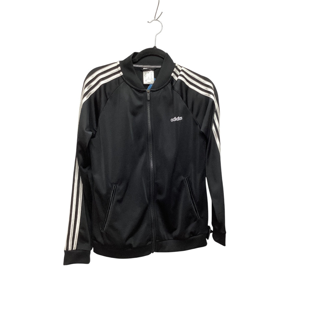 Athletic Jacket By Adidas In Black, Size: M