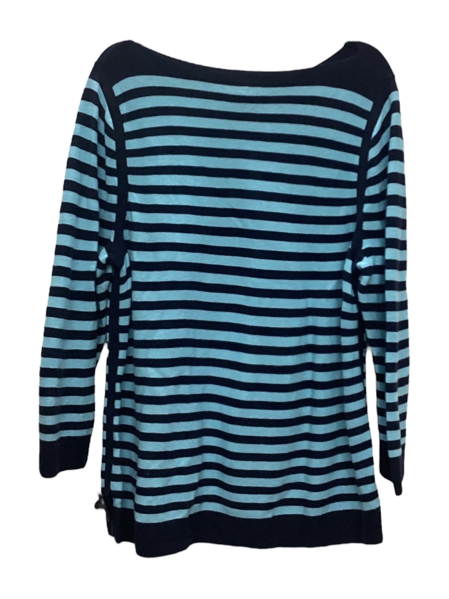 Top Long Sleeve By Talbots In Striped Pattern, Size: Xl