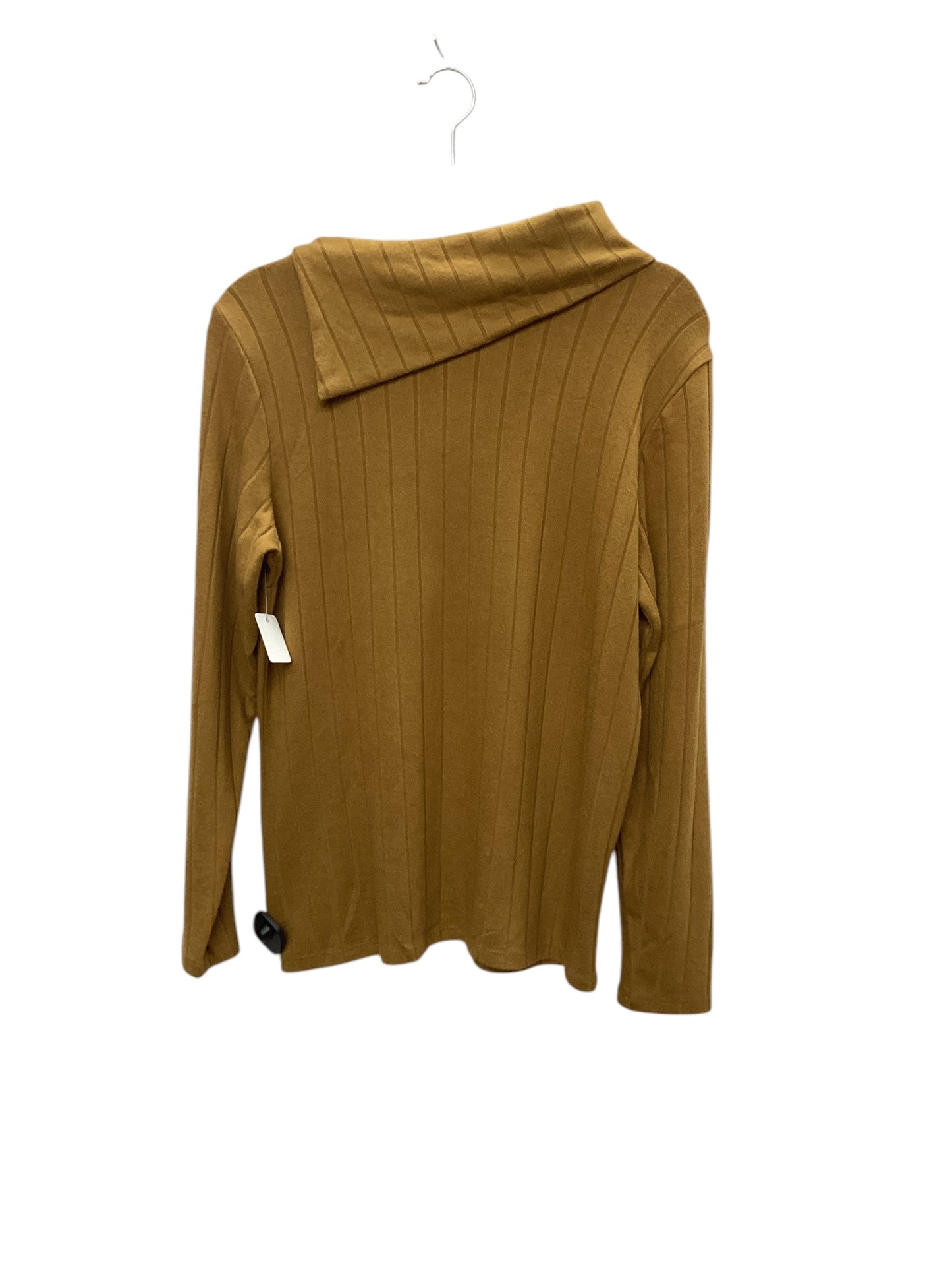 Top Long Sleeve By Rafaella In Yellow, Size: Xl