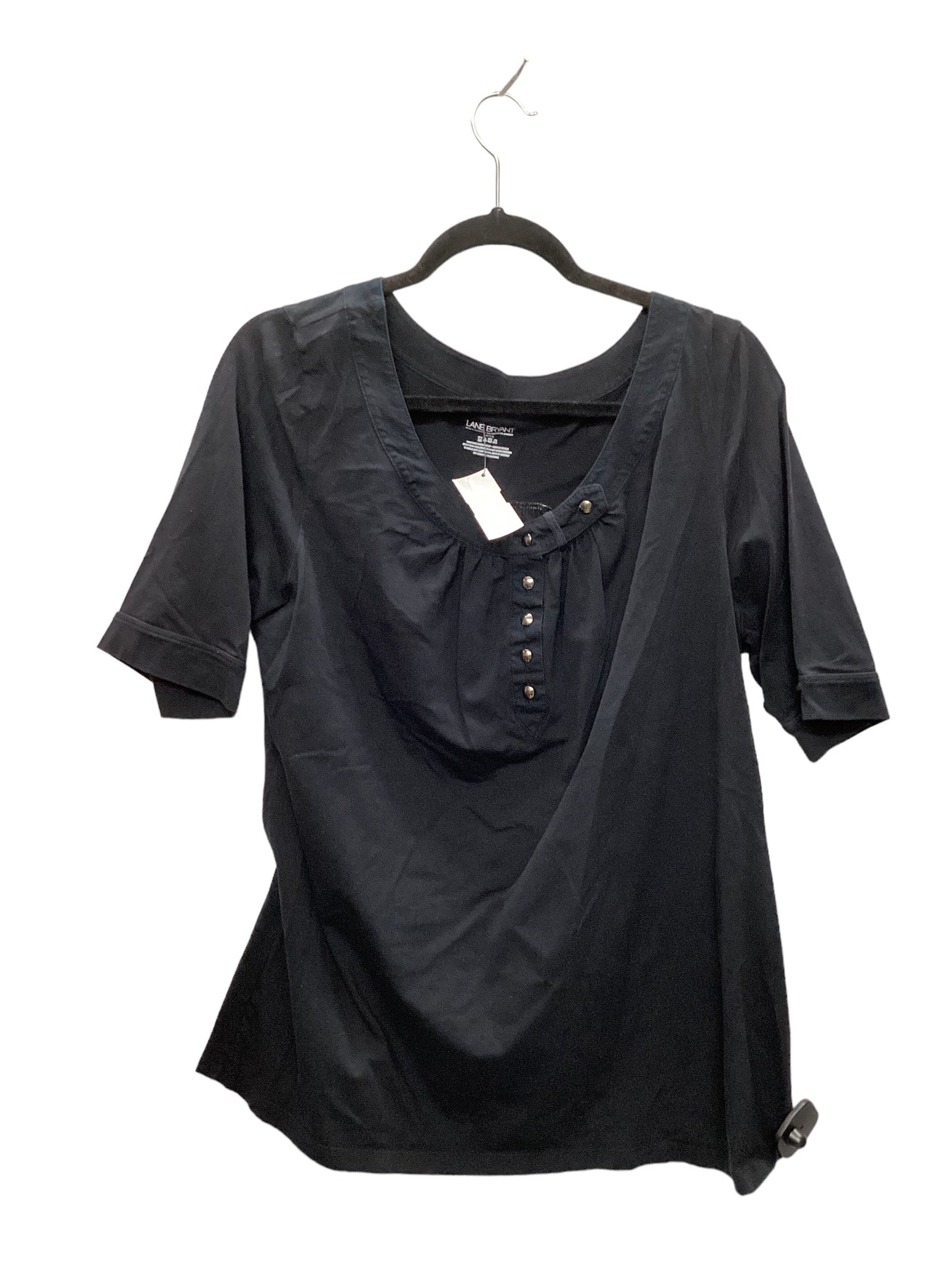 Black Top Short Sleeve Lane Bryant, Size Xl